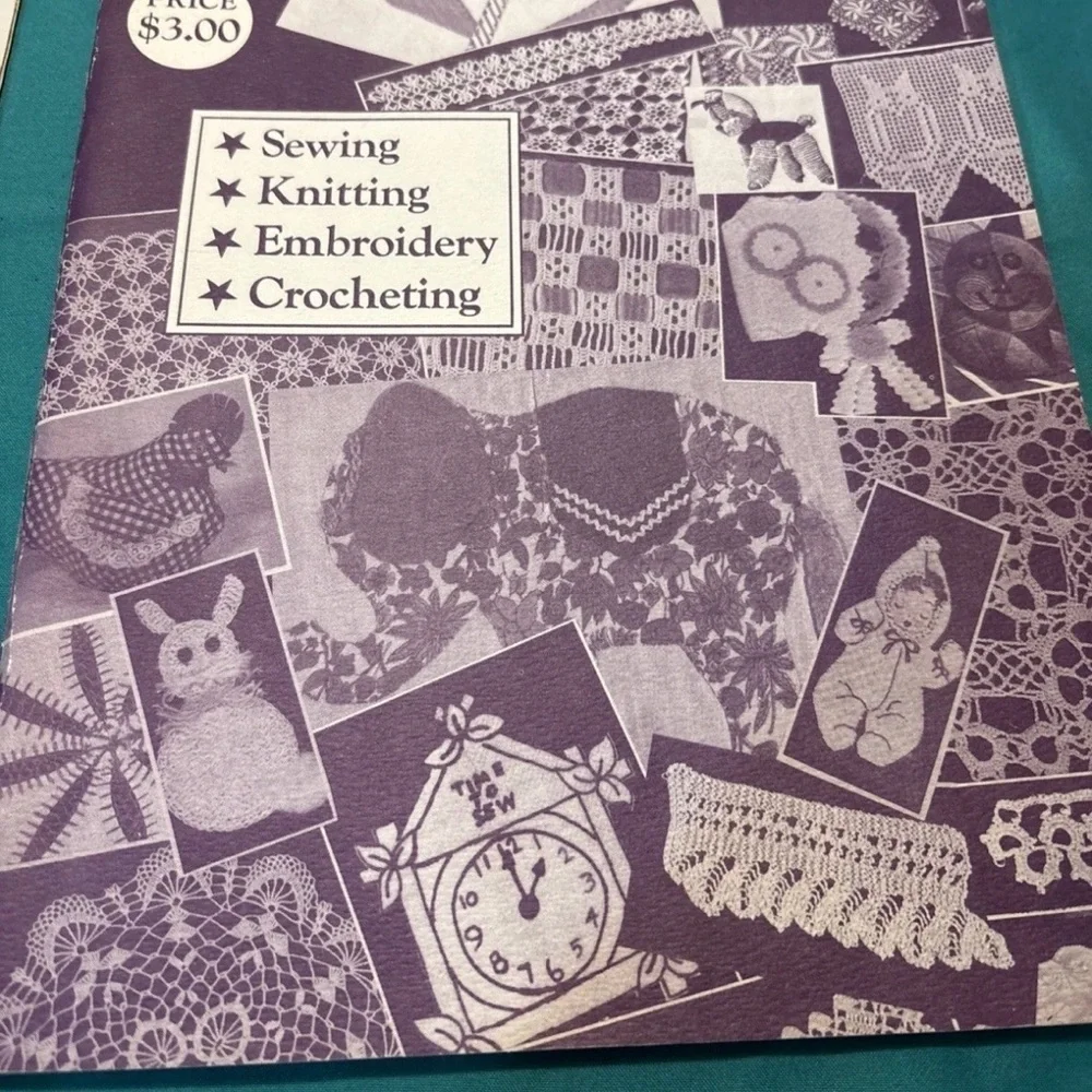 Vintage Set 2Crocheting Books Pineapple fanfare 2nd edition /Jumbo Pattern Book